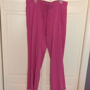 PINK Victoria's Secret Hot Pink Cotton Lightweight Lounge Pants Size XL